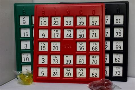 Gigantic Laminated Bingo Cards Vision Aid Systems