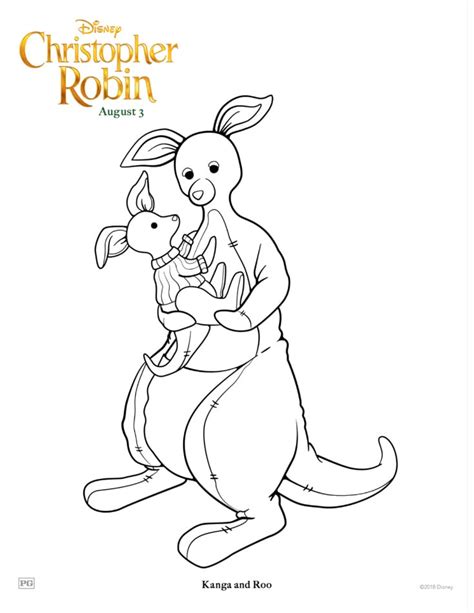 Kanga And Roo Coloring Page From Disney Mama Likes This