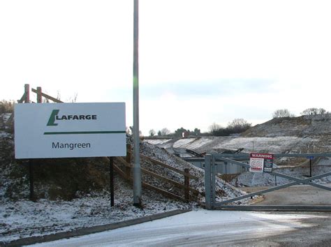 Sign At The Entrance To Lafarge Quarry © Evelyn Simak Cc By Sa20 Geograph Britain And