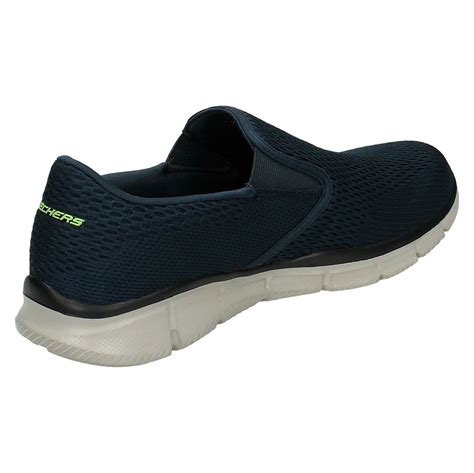 Mens Skechers Memory Foam Slip On Walking Shoes Double Play Ebay