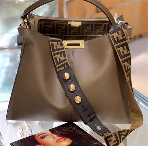 🐨 fendi peekaboo xlite with added strap amazing color saksfifthavenue saks fendi