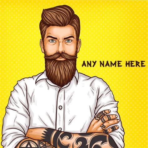 Every font is free to download! write name on beard style boys whatsapp profile picture ...
