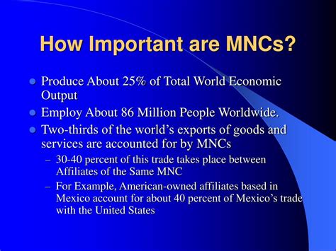 Ppt Multinational Corporations In The Global Economy Powerpoint
