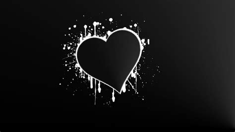 Heart Black And White Wallpapers Top Free Heart Black And White