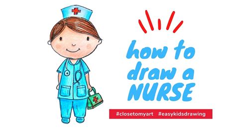 How To Draw A Nurse Easy Drawing For Kids Drawing Healthcare
