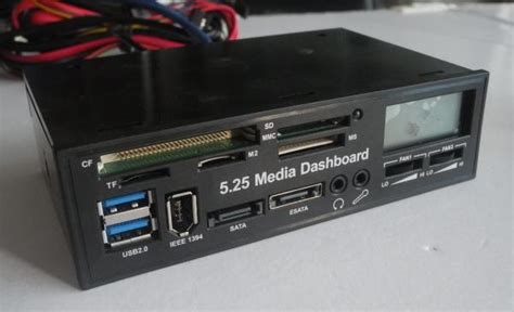 525 Usb 30 Internal Card Reader Multi Function Lcd Media Dashboard