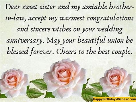 80 Anniversary Wishes Messages For Sister And Brother In Law
