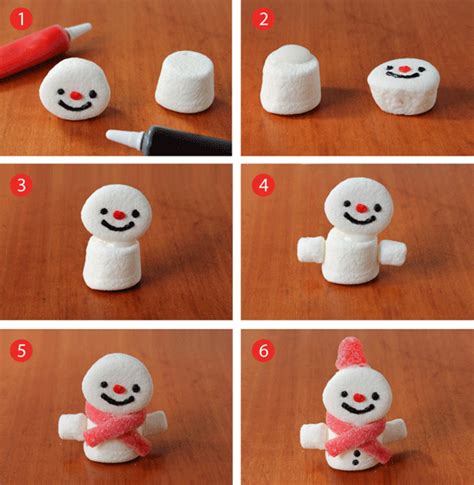 Make Marshmallow Snowmen Easy How To Step By Step Diy Tutorial