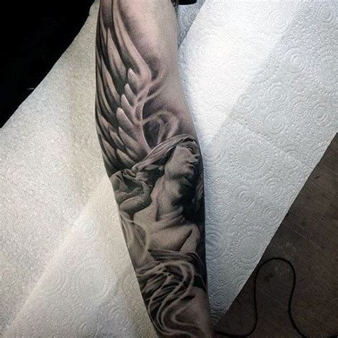 Large Winged Angel Tattoo Full Sleeves Popular Tattoos Trendy Tattoos