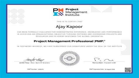 Project Management Professional Pmp Certification From Pmi Usa