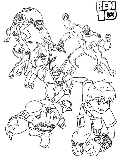 Free Ben 10 Coloring Pages