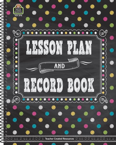 Chalkboard Brights Lesson Plan and Record Book - TCR3716 | Teacher ...