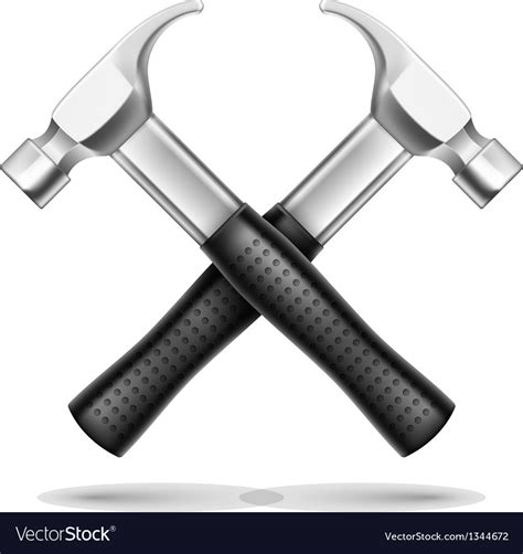 Crossed Hammers Royalty Free Vector Image Vectorstock