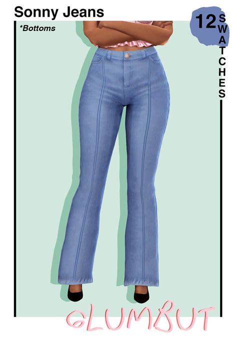 Mmfinds Sims 4 Clothing High Waisted Flare Jeans High Waisted Flares