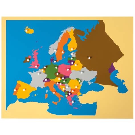 Europe Puzzle Map And Control Map With Labels