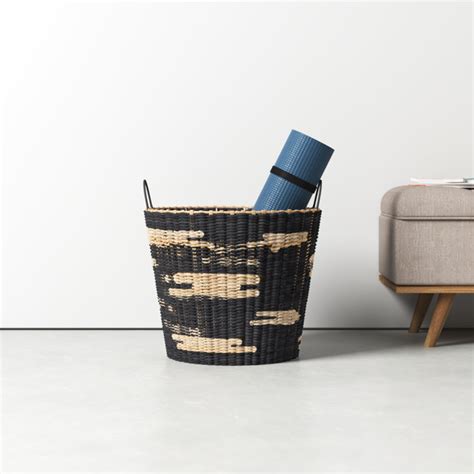 Allmodern Tapered Decorative Wicker Basket And Reviews Wayfair
