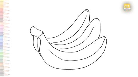 Banana Fruits Drawing Video How To Draw Banana Step By Step Fruits