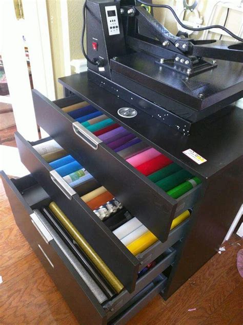 Vinyl Storage Heat Press Tableikea Diy And Crafts Ideas Sewing