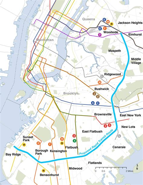 Brooklyn Transportation Map Transport Informations Lane