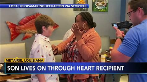 Mom Hears Late Son S Heartbeat In 14 Year Old Donor Recipient S Chest For 1st Time Youtube