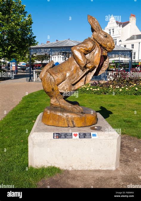 The White Rabbit Part Of The Alice In Wonderland Trail In Llandudno