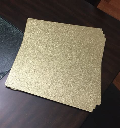 Gold Glitter Cardstock 50 12x12 Glitter Paper Gold Glitter Gold Glitter