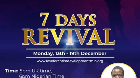 7 Days Revival Day 2 Youtube