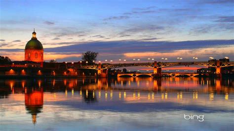🥇 Bing France Toulouse Bridges City Lights Wallpaper 45398