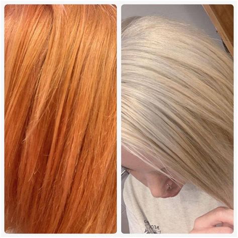 Wella T Before And After On Orange Yellow Dark Hair