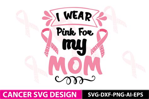 I Wear Pink For My Mom Graphic By Beautycrafts360 · Creative Fabrica