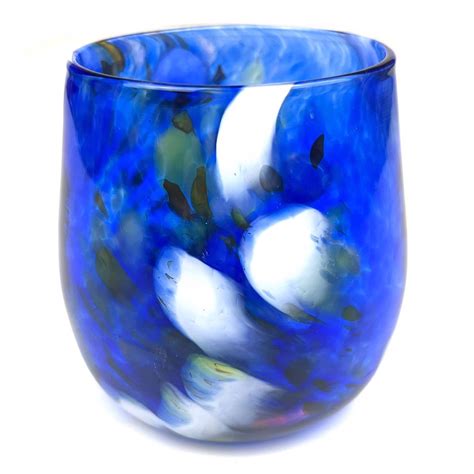 Stemless Wine Glass By Chad Balster River Gallery