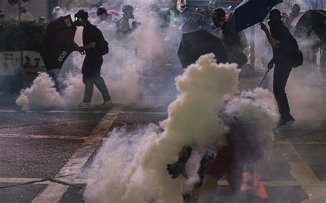 Tear Gas As Thousands Defy Police In Latest Hong Kong March