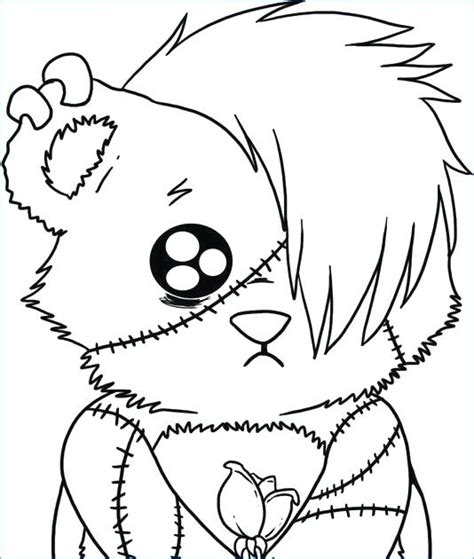 Cute Emo Coloring Pages At Free