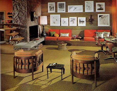 Groovy Interiors 1965 And 1974 Home Décor Flashbak
