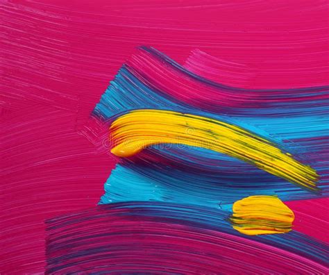 Bright Colors Paint Strokes Art Stock Photo Image Of Abstract