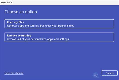 3 Main System Recovery Options In Windows 11