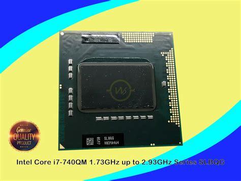 Prosesor Processor Laptop Intel Core I7 740qm 173ghz Up To 293ghz