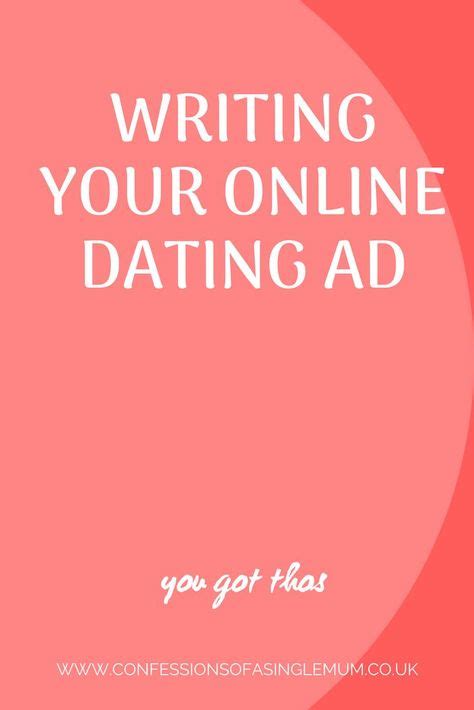 Writing Your Online Dating Ad