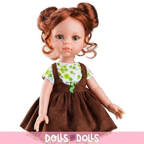 Paola Reina Doll 32 Cm Las Amigas Cristi With Brown Dress Dolls