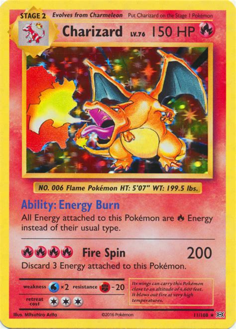 Charizard 11108 Holo Rare Pokemon Singles Xy Xy Evolutions