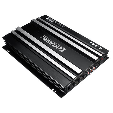 Dc 12v 5800w 4 Channel Bass Power Amplifier Nondestructive Support 4 S