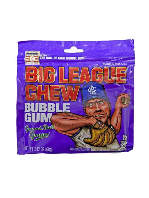 Big League Chew Ground Ball Grape Gum 212oz Pack Or 12 Count Box — Ba