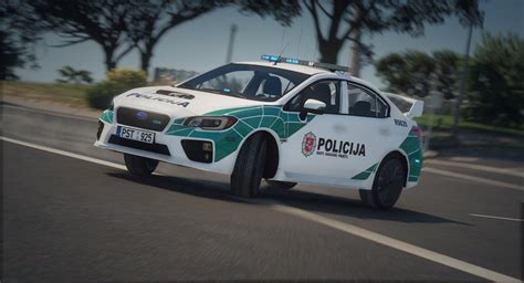 Custom Lithuanian Police Subaru Impreza Wrx Livery Gta5