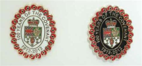 Ulster Covenant 1912 2012 Lord Carson Enamel Pin Badges Ulster