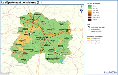 Carte G Ographique Touristique Et Plan De La Marne Ch Lons Sur Marne