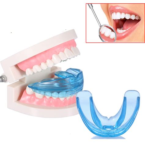 Blue Dental Mouth Guard Bruxism Splint Night Teeth Tooth Grinding Tmj