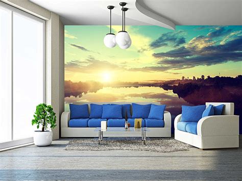 A collection of the top 36 amazon wallpapers and backgrounds available for download for free. wall26 - Sunset on the River - Removable Wall Mural | Self ...