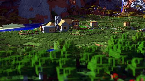Fondos De Pantalla Minecraft Videojuegos Pueblo Pueblos