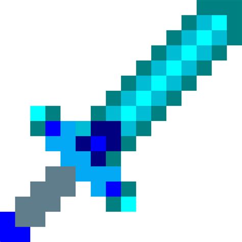 22 Realistic Minecraft Diamond Sword Png