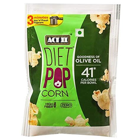 Act Ii Diet Popcorn Goodness Of Olive Oil 70g Grocery